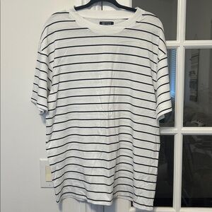 NWT Brunette The Label Oversized Stepped Boxy TShirt